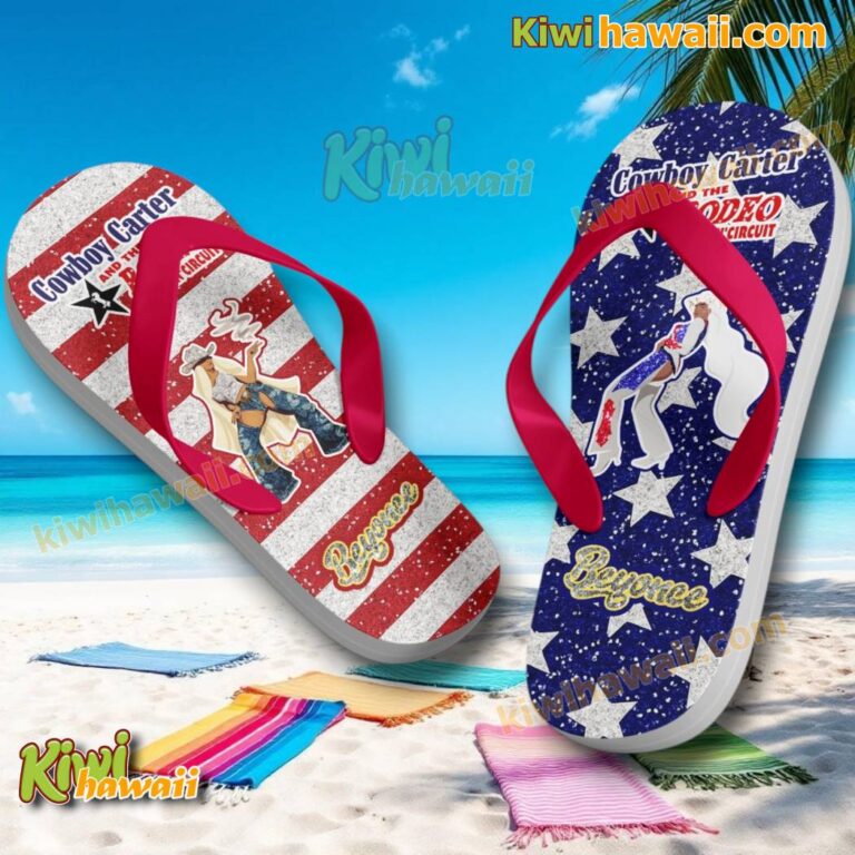 Beyonce Cowboy Carter And The Rodeo Chitlin' Circuit Tour Flip Flops L0bzCKd