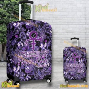 Prince I Only Wanted To See You Laughing In The Purple Rain Paisley Luggage Cover I4nAWJM