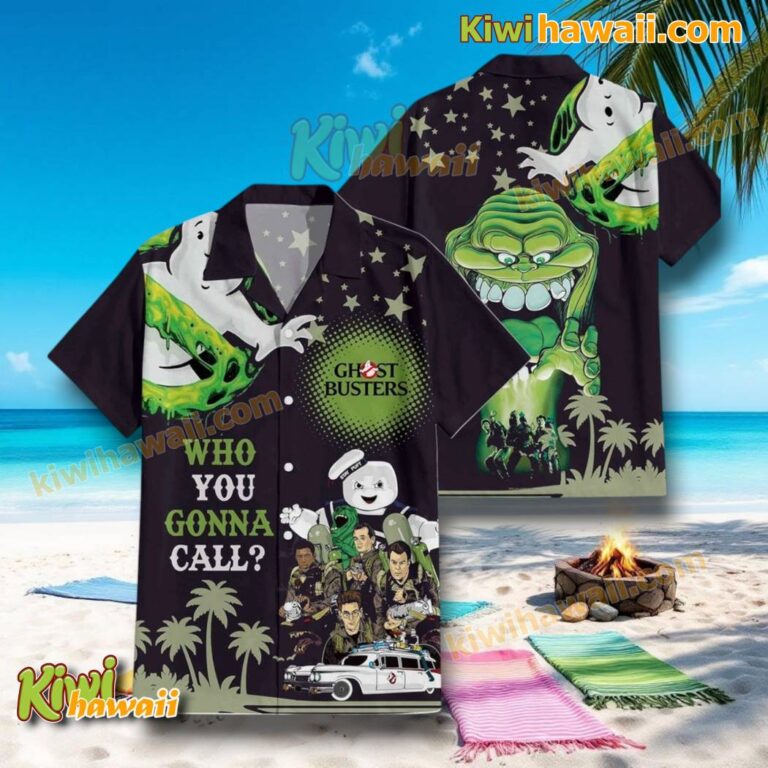 Ghostbusters Who You Gonna Call Summer Hawaiian Shirt o7Ay4XC