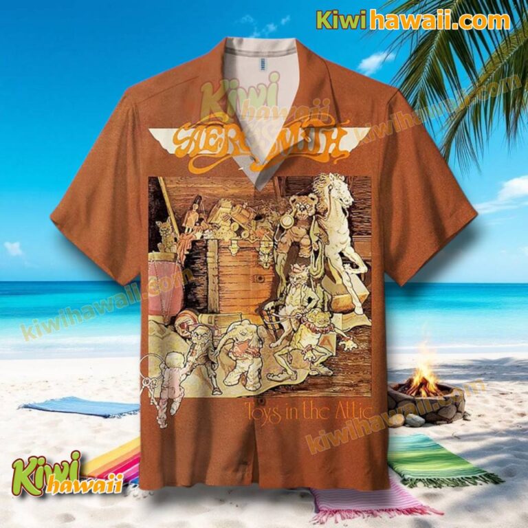 Aerosmith Toys In The Attic Album Cover Hawaiian Shirt tkgDTXS