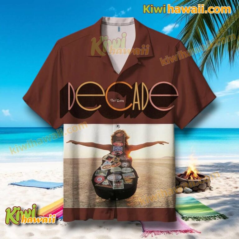 Neil Young Decade Album Cover Hawaiian Shirt 2JcOizg