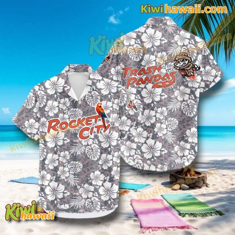 Trash Pandas Margaritaville Night 2025 Rocket City Hawaiian Shirt itpshMb