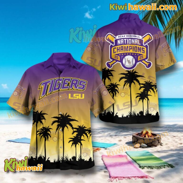 LSU Tigers Ncaa Baseball National Champions 2025 Hawaiian Shirt viRs48B