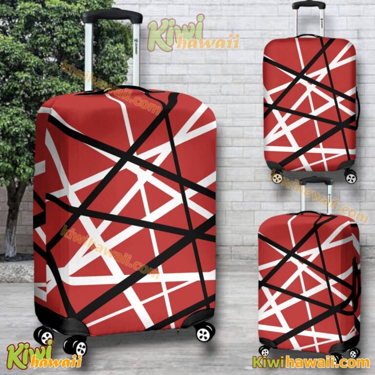 Eddie Van Halen Guitar Pattern Luggage Cover ZmRSe4J