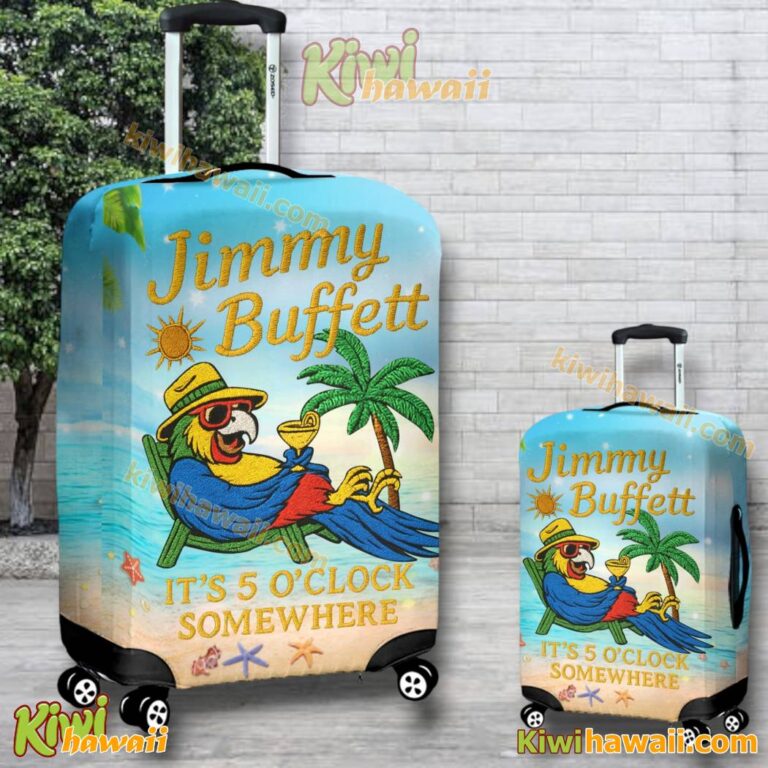 Jimmy Buffett It's 5 O'clock Somewhere Luggage Cover fjwquOX