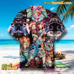Dimebag Darrell Art Print Hawaiian Shirt Rn7dhYF
