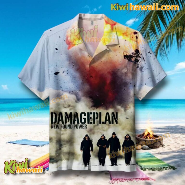 Damageplan New Found Power Album Cover Hawaiian Shirt AGcxYtO