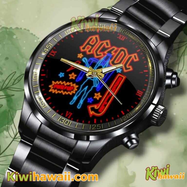 ACDC Pwr Up Tour Nashville Stainless Steel Watch Toy6Vvq