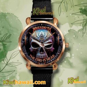 Megadeth The End Is Near Stainless Steel Watch 9GH8brZ