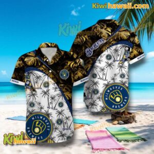 Milwaukee Brewers Brew Crew Hawaiian Shirt M3o4RFl