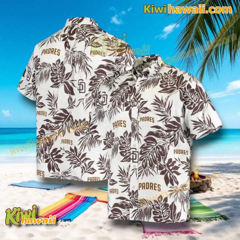 San Diego Padres Leaves Tropical Hawaiian shirt QPArsek