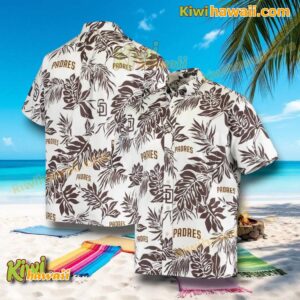 San Diego Padres Leaves Tropical Hawaiian shirt QPArsek