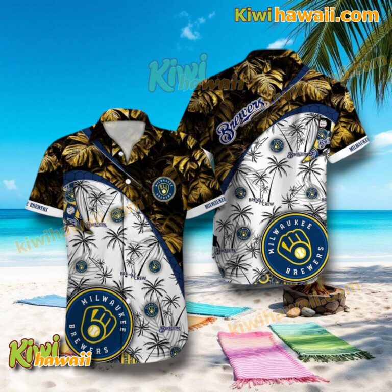 Milwaukee Brewers Brew Crew Hawaiian Shirt M3o4RFl