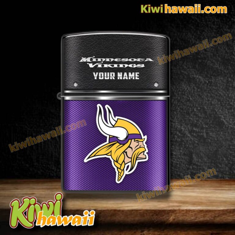 Minnesota Vikings Logo Personalized Lighter Box 2EHfNcq