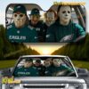 Halloween Horror Characters X Philadelphia Eagles Auto Sun Shade ejFDiKT