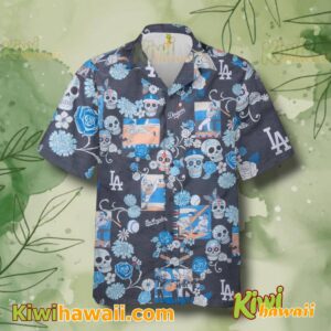 Los Angeles Dodgers Dia De Los Muertos Hawaiian Shirt V407G2z