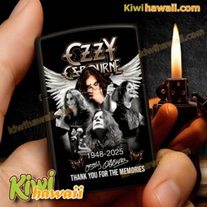Ozzy Osbourne 1948-2025 Thank You For The Memories Lighter Box QrohJd8