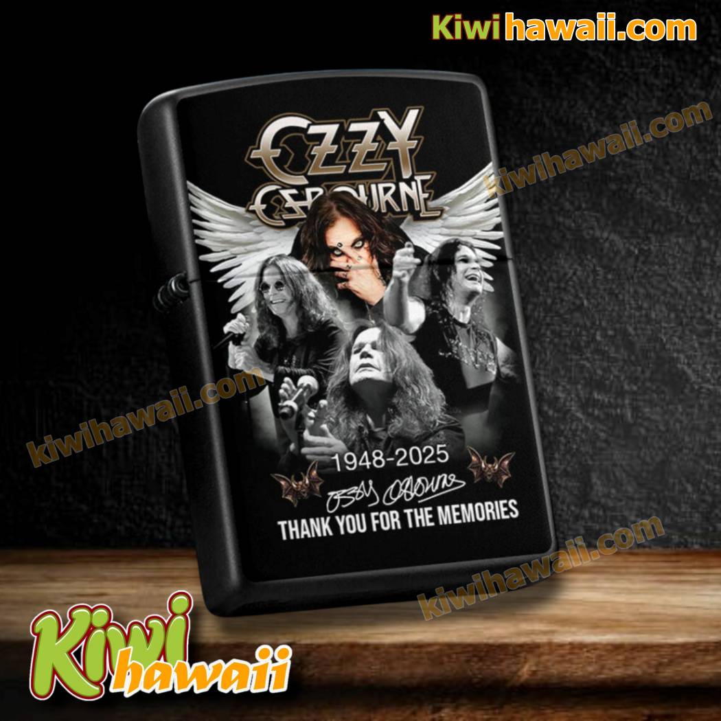 Ozzy Osbourne 1948-2025 Thank You For The Memories Lighter Box-b cTVwvol