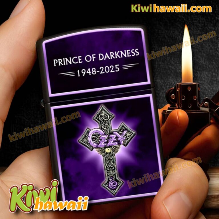 Ozzy Osbourne Prince Of Darkness 1948-2025 Lighter Box KYt3k1O