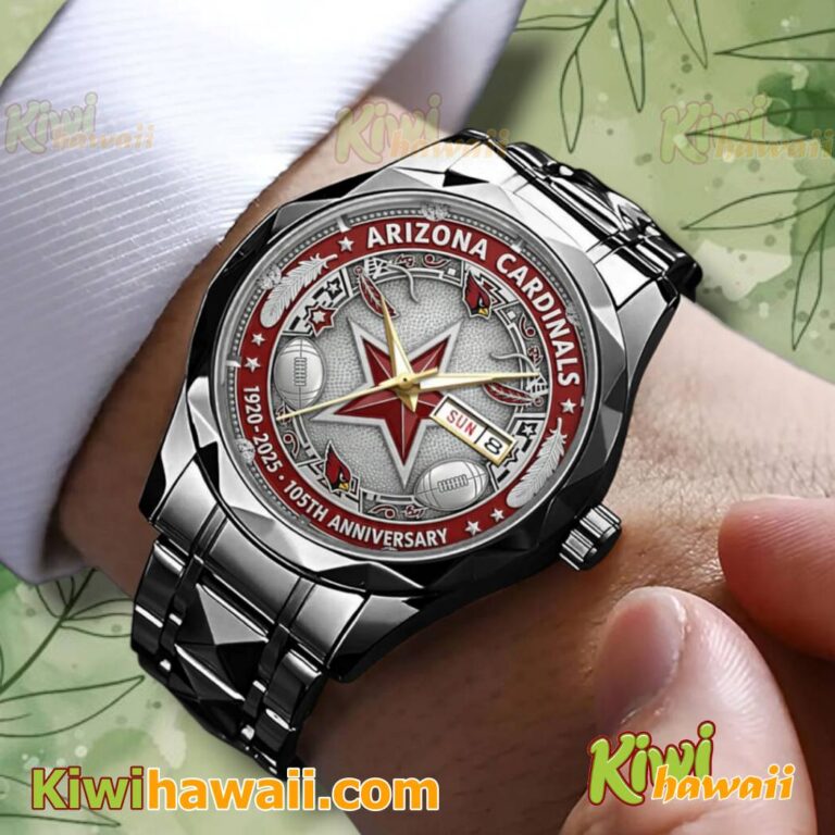 Arizona Cardinals 105th Anniversary 1920-2025 Stainless Steel Watch KvVDxm8