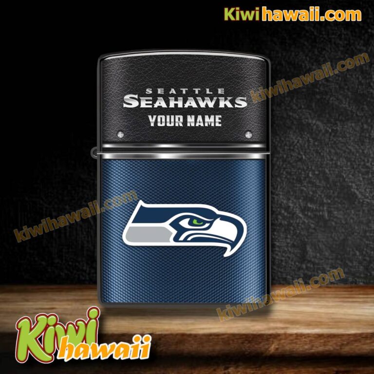 Seattle Seahawks Logo Personalized Lighter Box sRkA58v