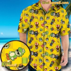 Monsters Cosplay Mario Hawaiian Shirt SHZLOXM