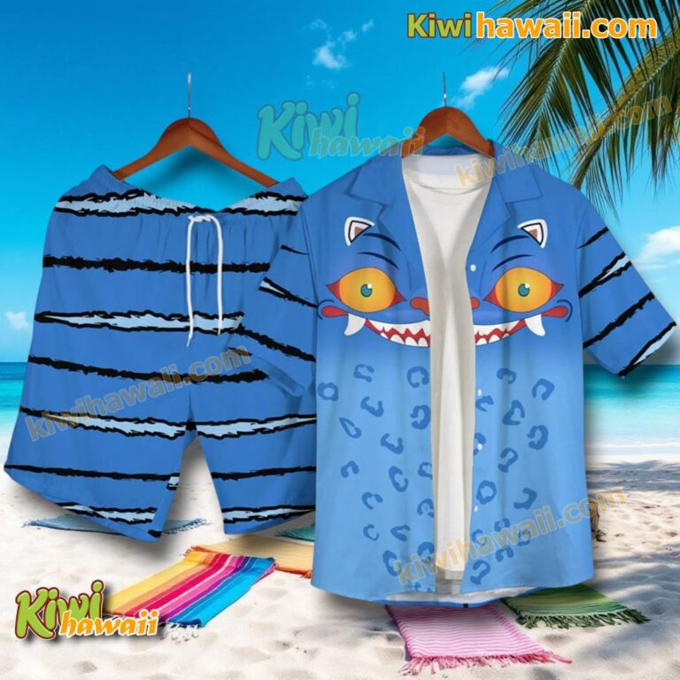 KPop Demon Hunters Derpy Tiger Hawaiian Shirt And Shorts Qu1c9qY